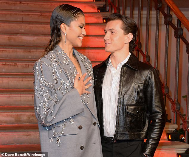 Roach’s bombshell comes after fresh marriage speculation erupted in February when Zendaya was spotted wearing a simple gold band during an outing in Beverly Hills; (pictured 2021)