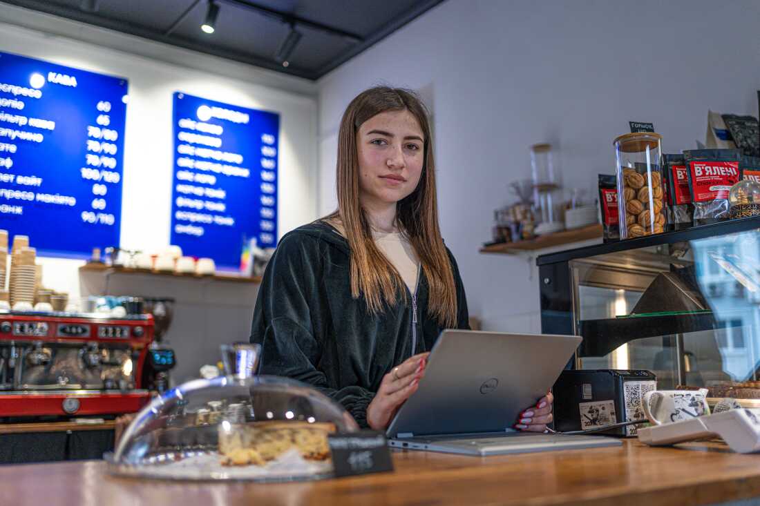 Sophia Verbytska,19, is a barista and local resident of Izium, Ukraine.