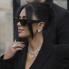 Kim Kardashian leaves the justice palace after testifying, regarding a robbery of millions of dollars in jewels from her Paris hotel room in 2016, in Paris, Tuesday, May 13, 2025.