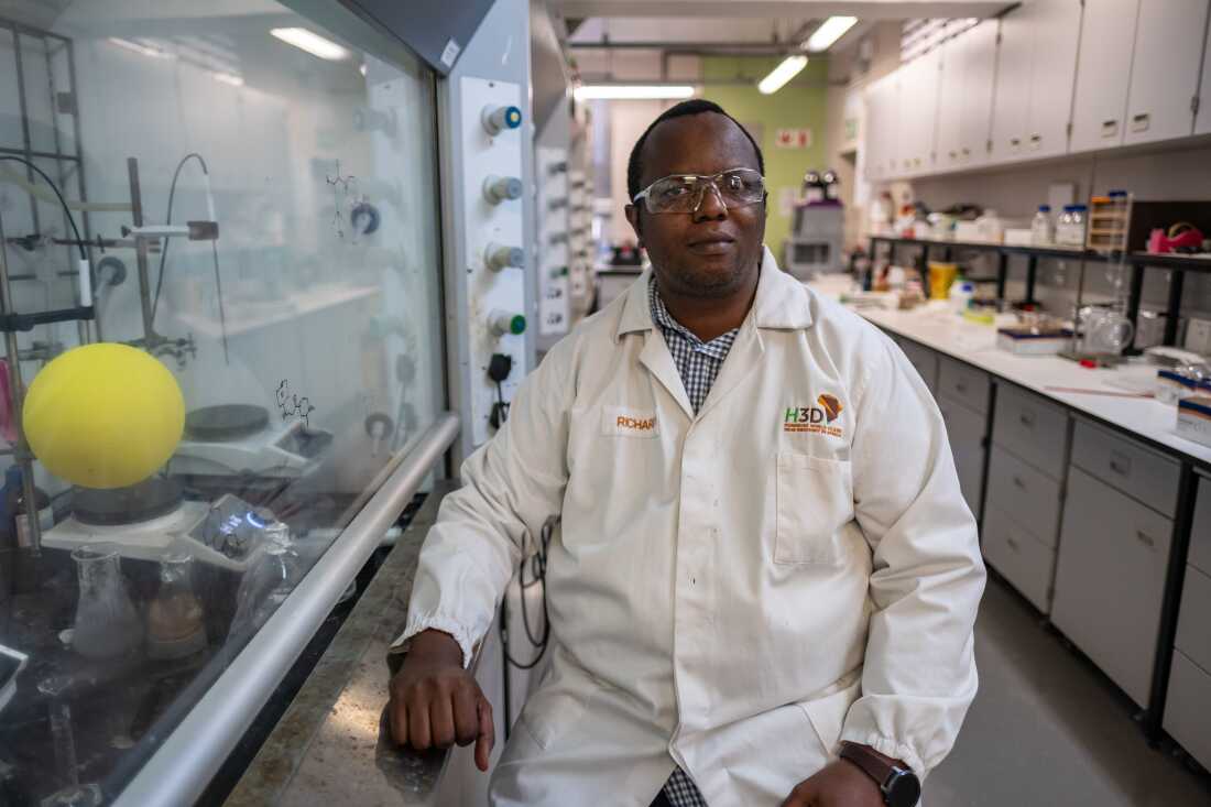 Dr Mathew Njoroge in a lab at the University of Cape Town. Njoroge and his colleagues have been working to develop new drugs for a range of health issues affecting communities in Africa, such as malaria, TB and antibiotic resistance.