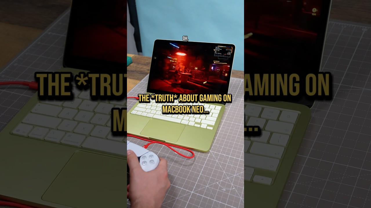 MacBook Neo Gaming Performance Tested! Resident Evil & Cyberpunk FPS Comparison vs MacBook Air - YouTube