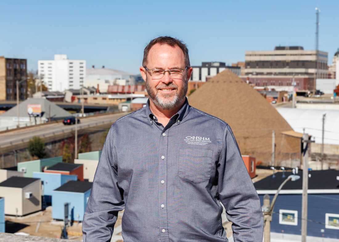 Home Sweet Home Ministries CEO Matt Burgess came up with the idea for The Bridge after examining how other cities built shelter villages for people living outside.