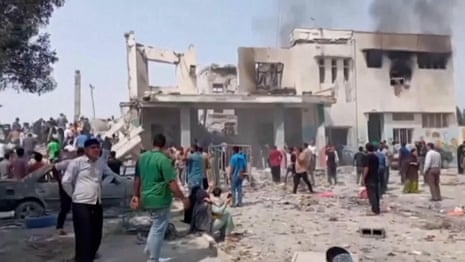 More than 100 children reportedly killed in school bombing in Iran – video