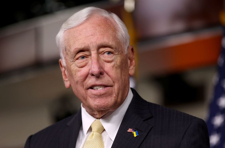 Rep. Steny Hoyer participates in a news conference at the US Capitol in Washington, on May 17, 2022.