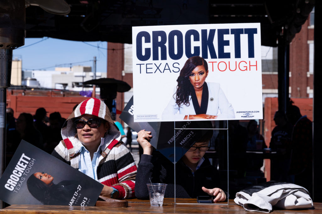Jasmine Crockett campaigns in San Antonio ahead of the Texas primaries
