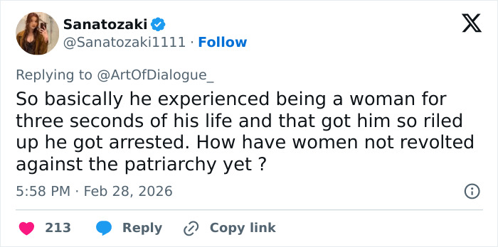 Tweet discussing Shia LaBeouf’s Mardi Gras arrest and revealing dark details about his mental health struggles.