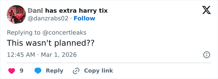 Tweet by user reacting to chaos at Brit Awards as singer gets pushed off stage mid performance in viral video. Tweet by user reacting to chaos at Brit Awards as singer gets pushed off stage mid performance in viral video.