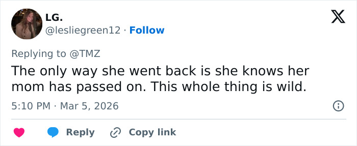 Social media comment discussing toxic drama amid Savannah Guthrie’s emotional Today Show return.