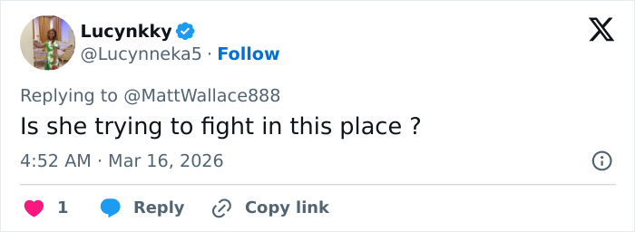 Tweet from Lucynkky questioning a fight, related to viral Oscars moment with Teyana Taylor and security guard.