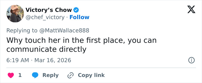 Tweet discussing communication and viral Oscars moment involving Teyana Taylor and security guard interaction.