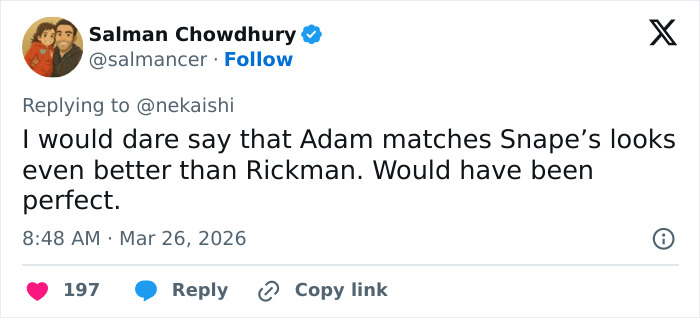 Screenshot of a tweet discussing fan reactions to HBO’s Harry Potter series trailer and character race change controversy.