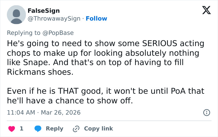 Tweet expressing concern over acting skills after HBO’s Harry Potter series trailer sparks fans’ anger about character race change.