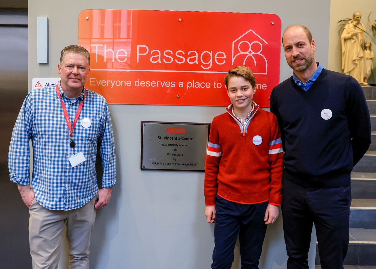 Prince William took Prince George to The Passage homelessness charity, as Diana did with William