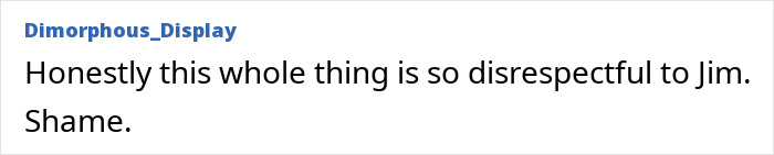 Screenshot of an online comment criticizing disrespect towards Jim Carrey related to his new face and revealed sadness.