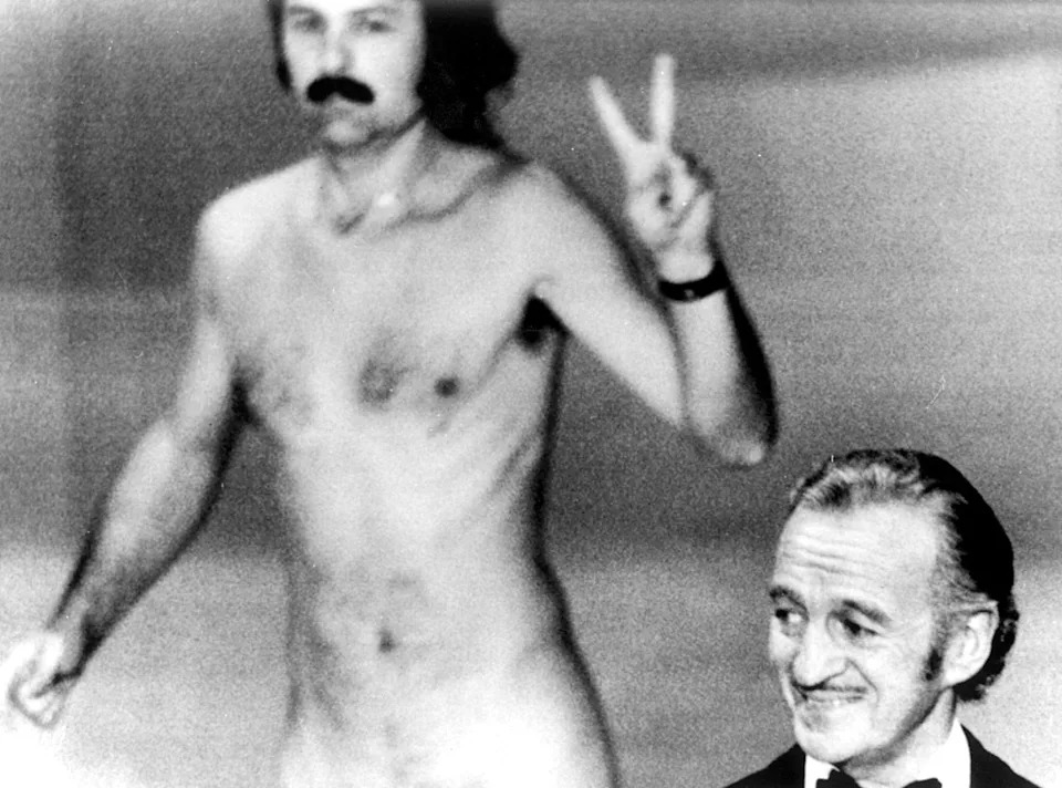 <p>Streaker Storms the Stage</p>