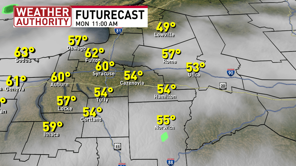 FUTURECAST 11 AM MONDAY