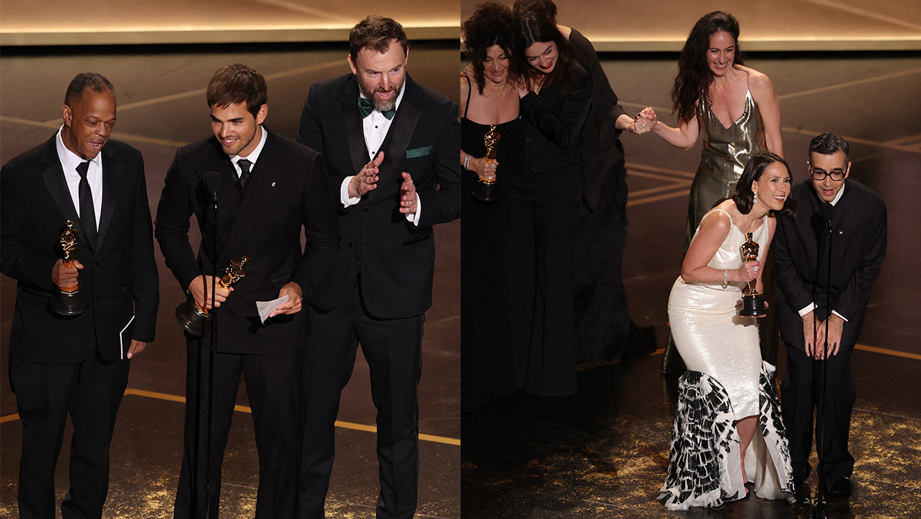 The Singers and Two People Exchanging Saliva accepting Oscars