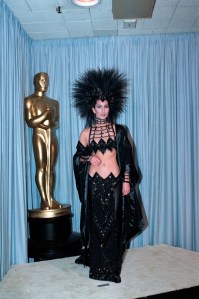 (Original Caption) 3/24/1986-Los Angeles, CA-Cher is shown in a full-length photo from backstage at the Academy Awards. BPA 2 #1857.