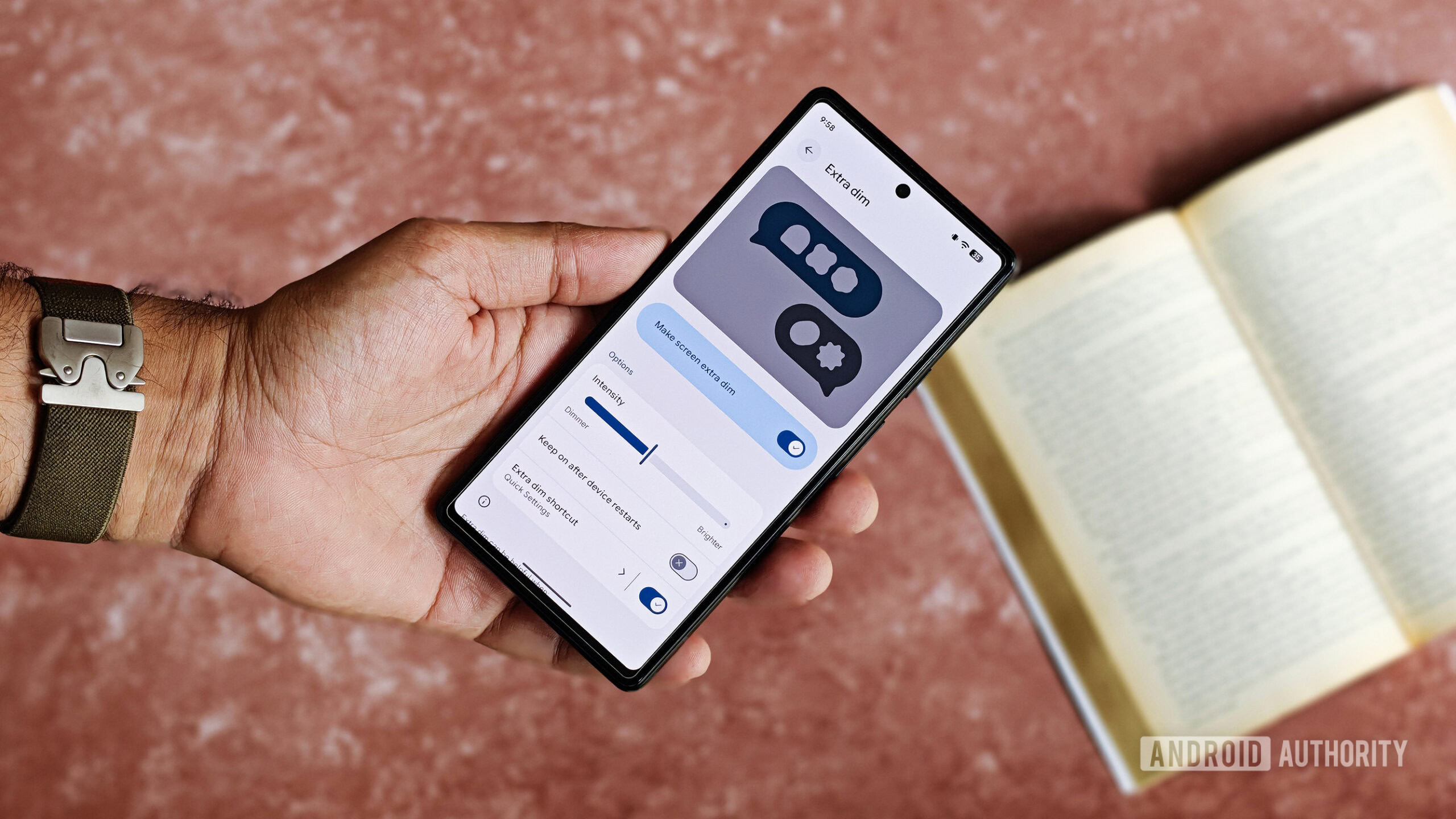 Improved Reading on Android with Extra Dim