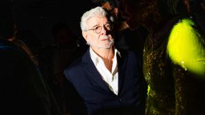 George Lucas at LACAM Art + Film Gala held at the Los Angeles County Museum of Art on November 01, 2025 in Los Angeles, California.