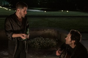 Nick Jonas as Danny and Paul Rudd as Rick in Power Ballad. Photo Credit: David Cleary