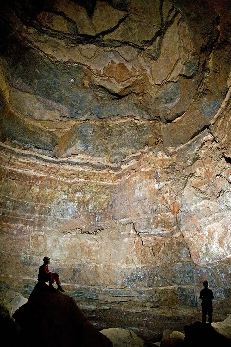 Researchers Inside A Cave South Of The Atlas Mountains
