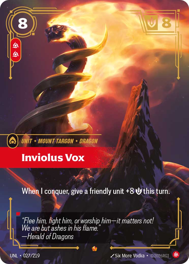 Inviolus Vox Card