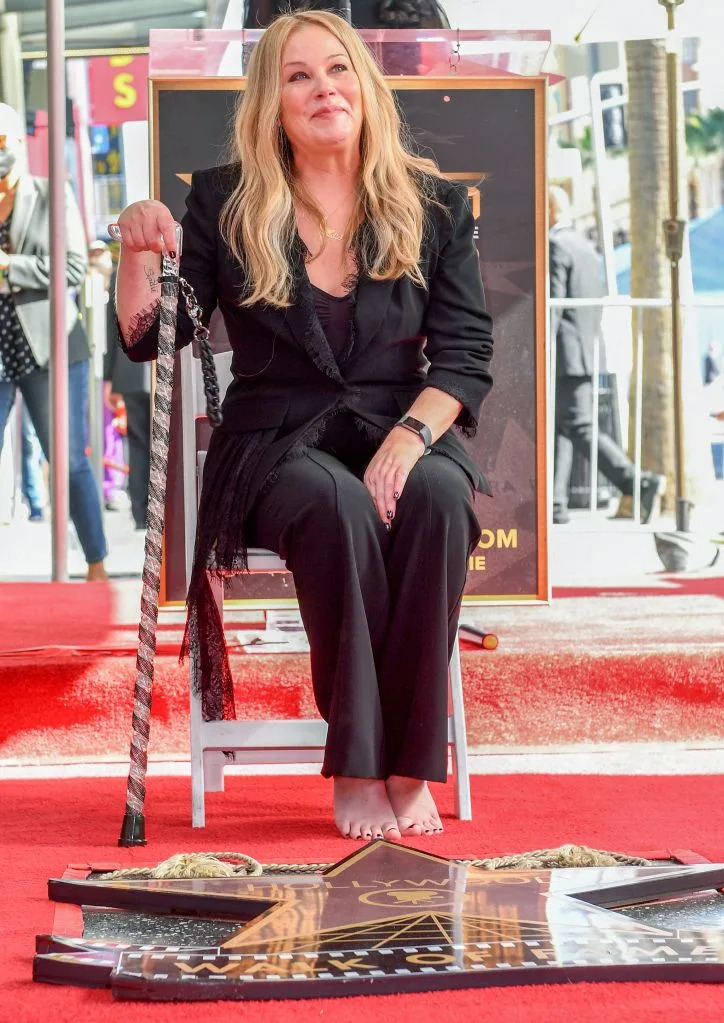 Applegate received a star on the Hollywood Walk of Fame in November 2022. AFP via Getty Images