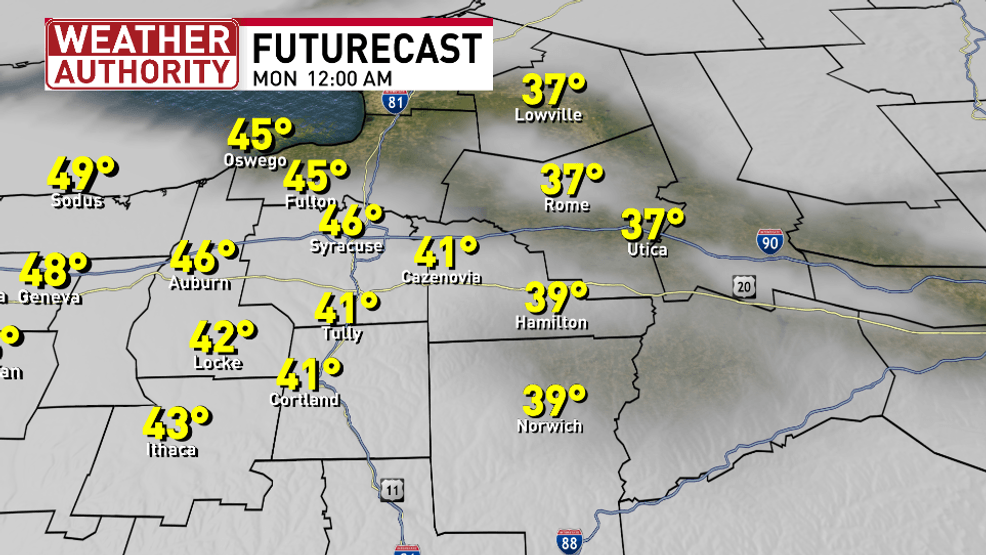 FUTURECAST 12 AM MONDAY