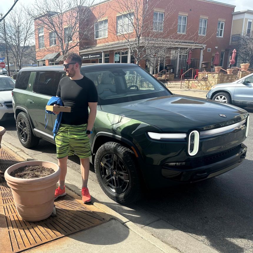When Mike Schentag's electric vehicle was in the shop this month, he had to drive a gas-powered rental car.