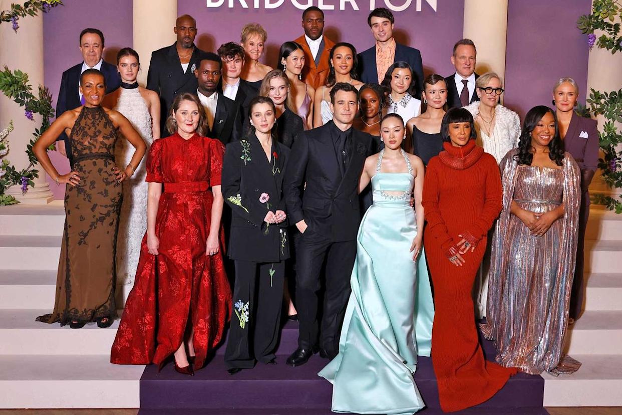 The 'Bridgerton' cast attends the 'Bridgerton' season 4 premiere in Paris on Jan. 14, 2026Credit: Marc Piasecki/WireImage