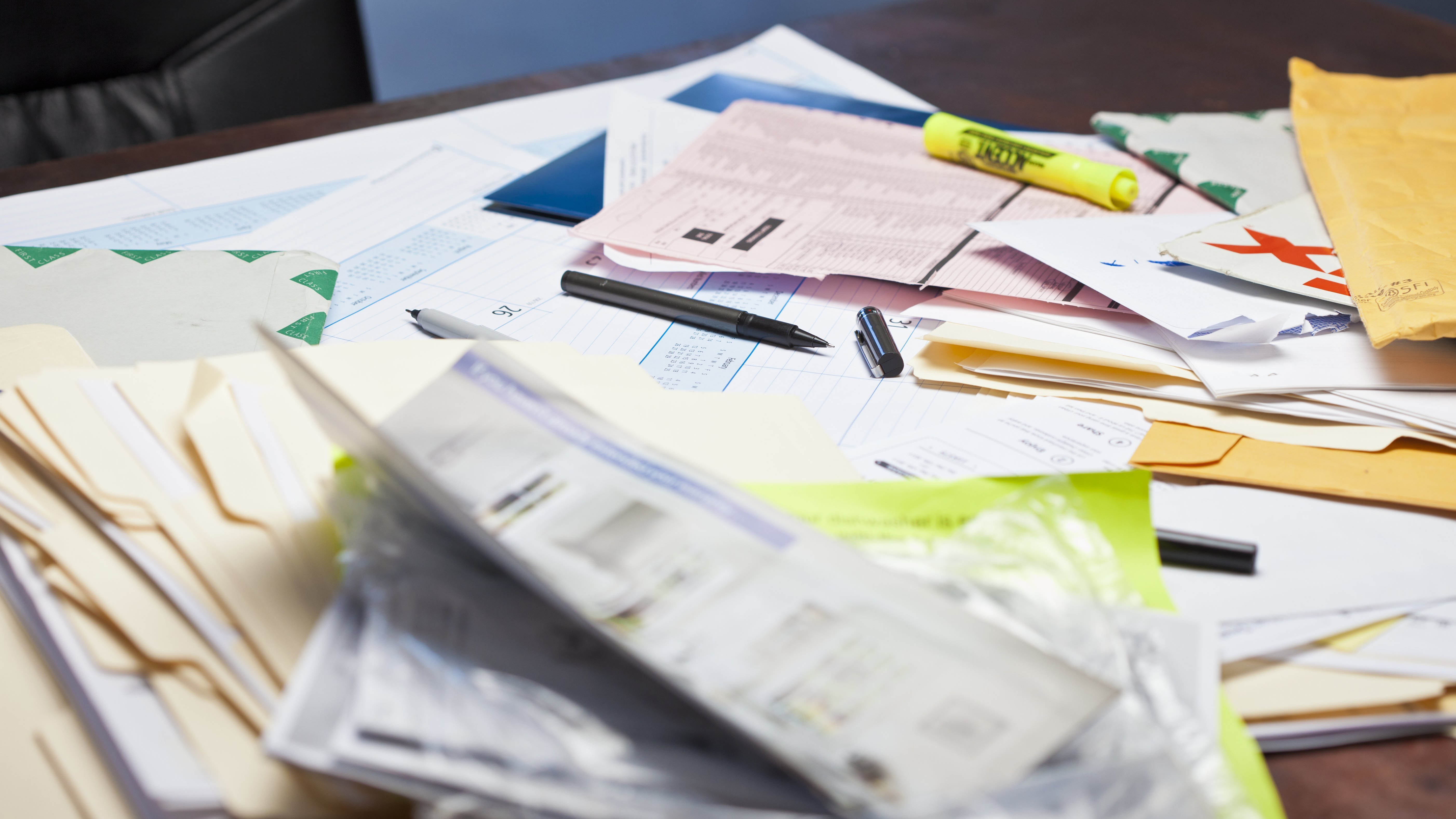 Pile of paperwork