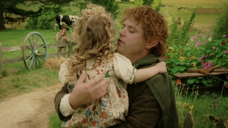 Sam hugs Elanor in The Lord of the Rings: The Return of the King