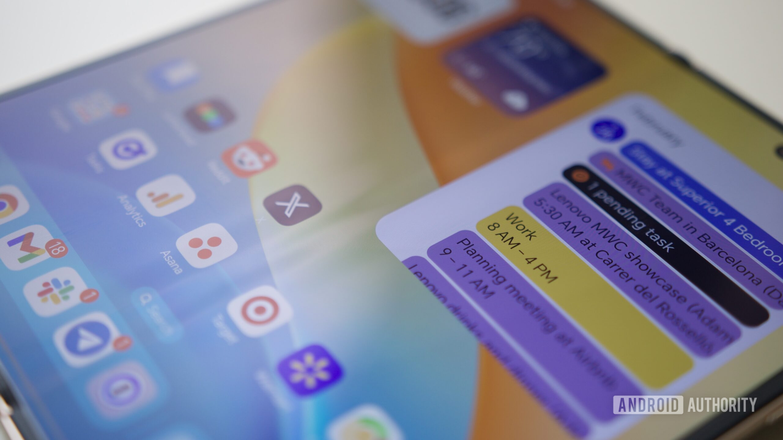 A close-up of the inner display on the HONOR Magic V6.