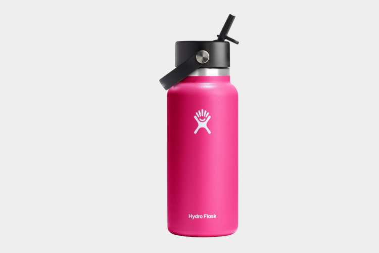 Hydro Flask Wide-Mouth Vacuum Water Bottle with Flex Straw Cap