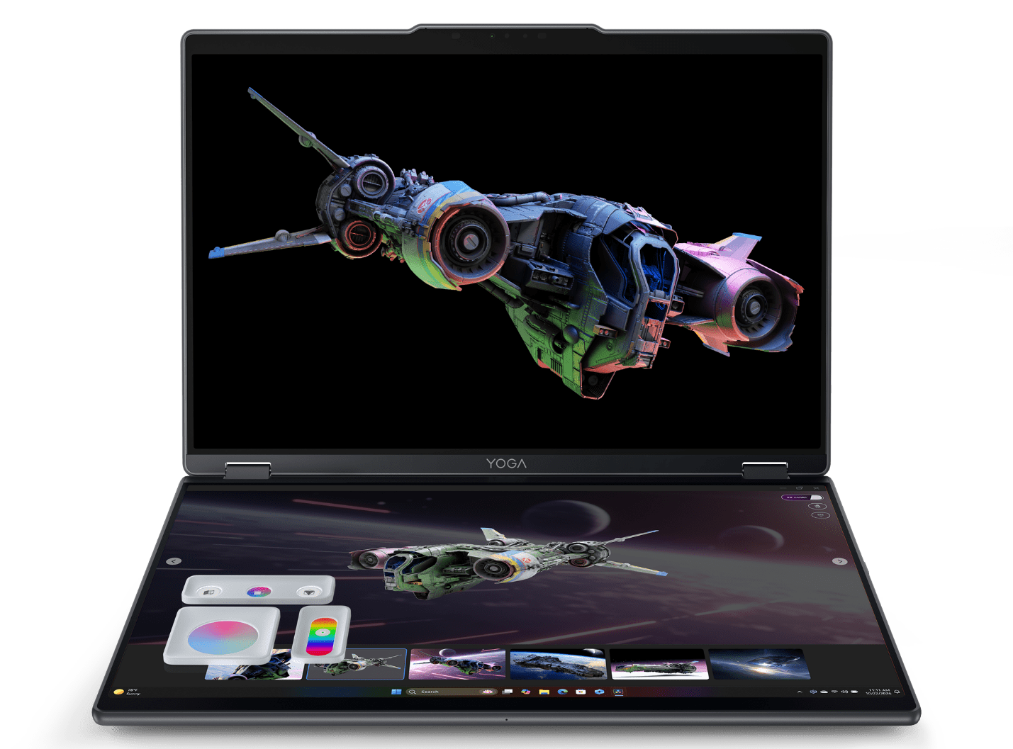 The Yoga Book Pro 3D Concept with Snap-On Pads