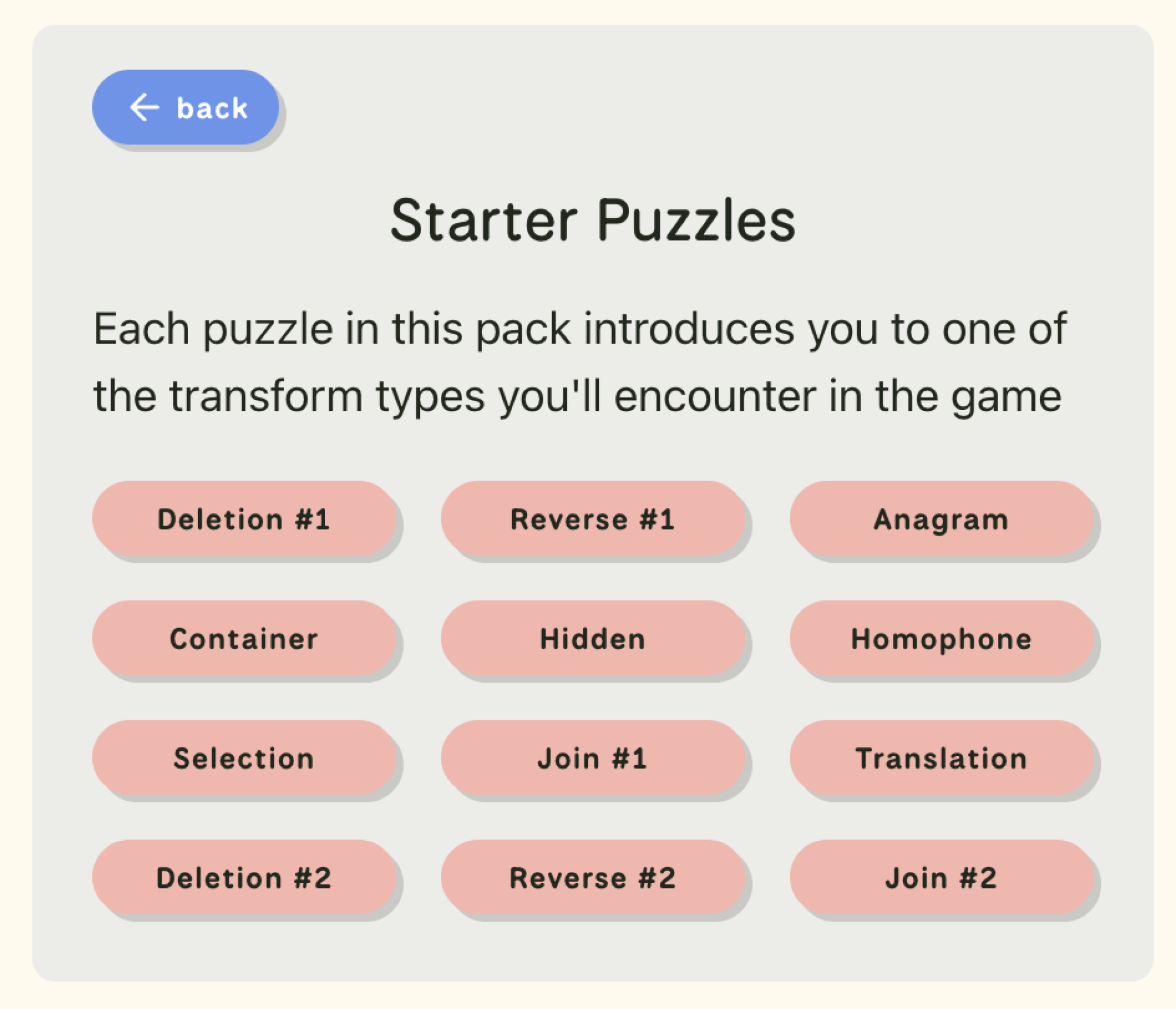 parseword starter puzzles