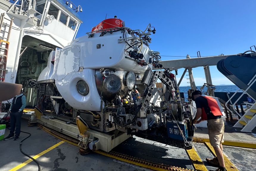 The research submersible Alvin was used to search the deep ocean for Asgard microbes.