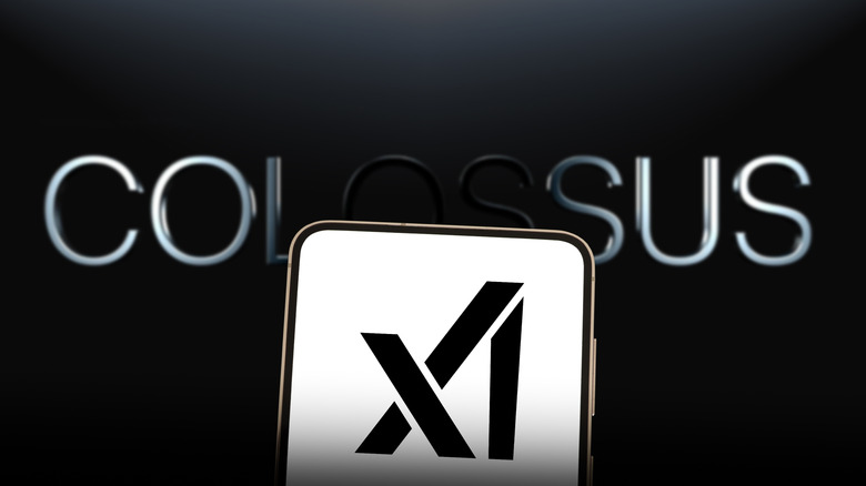 xai logo in front of colossus text