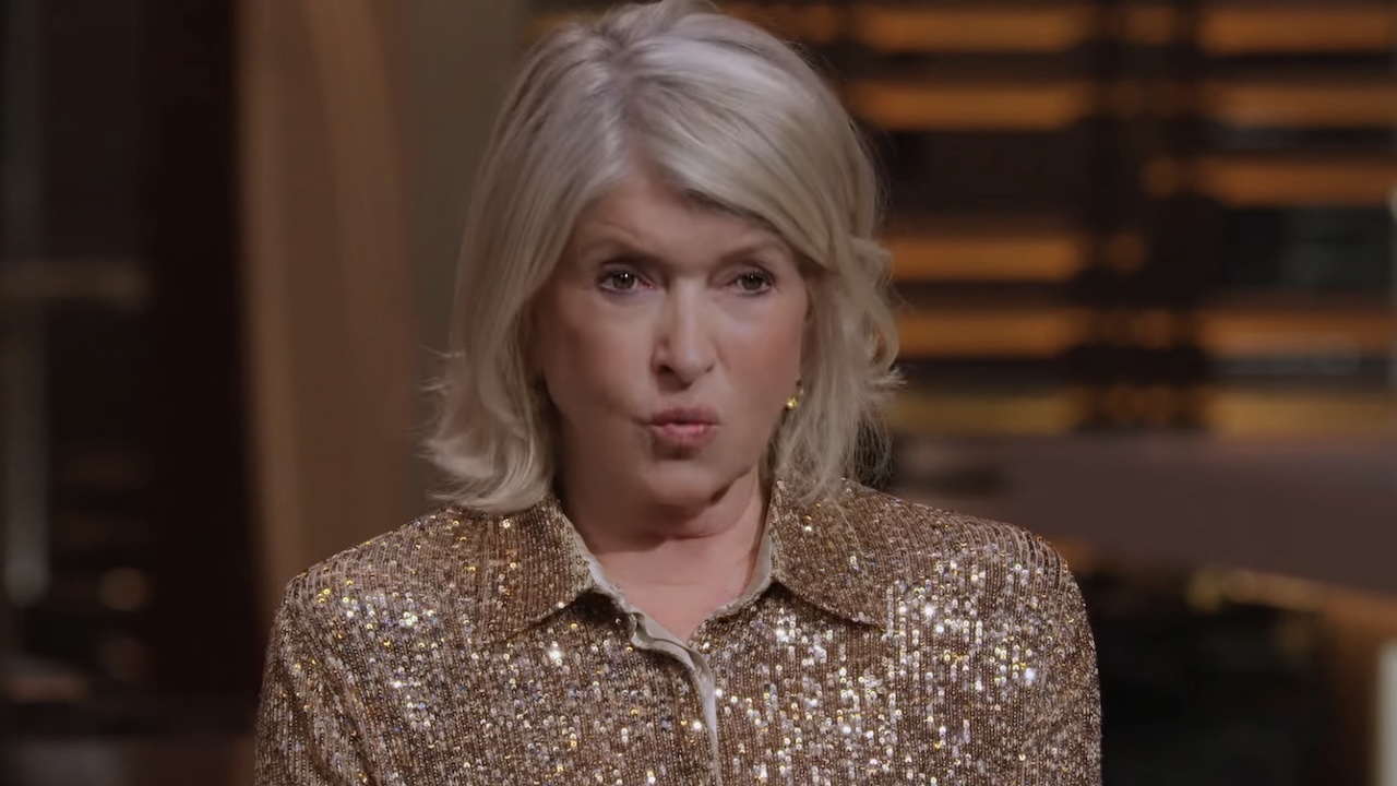 Martha Stewart making a judgmental face in Yes, Chef