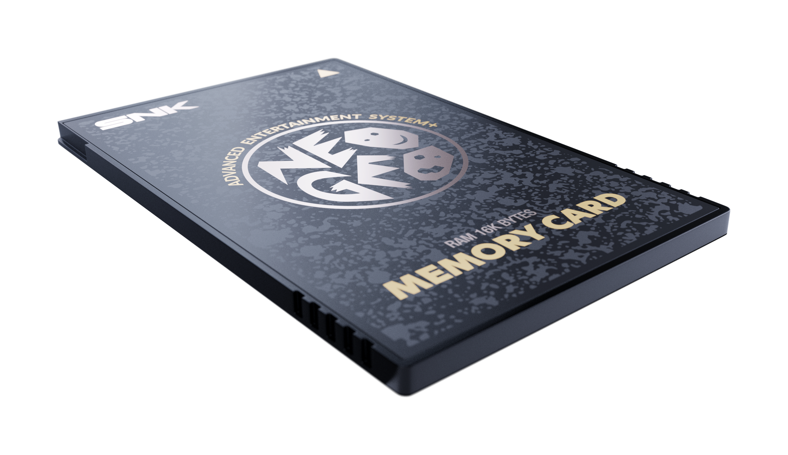 A retro game console from the 1990s by SNK NEOGEO in black and white