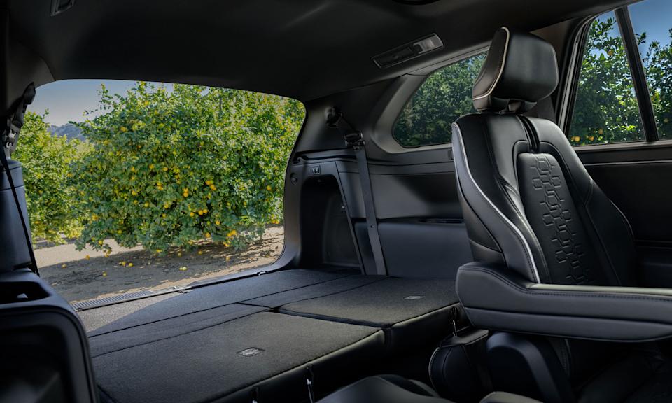 Subaru claims the Getaway has more cargo space than a Kia EV 9 with the third row folded.