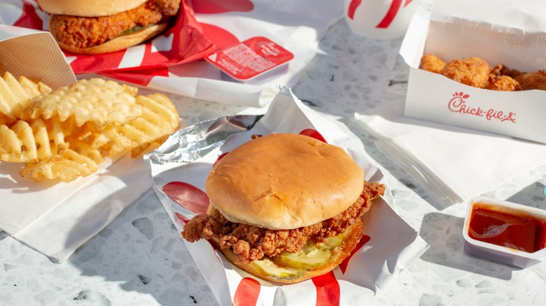 Chick-fil-A meal on table